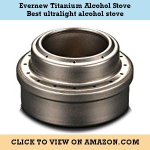Evernew Titanium Alcohol Stove - best ultralight alcohol stove