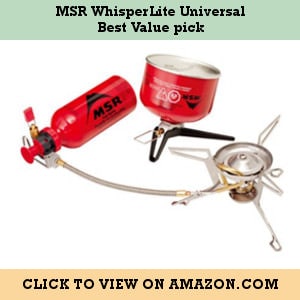 MSR WhisperLite Universal - Best value pick liquid multi-fuel stove