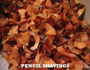 pencil shavings